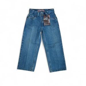 NWT Levi’s 569 Boys Loose Straight Jeans Size 5 Slim Adjustable Waist Vintage